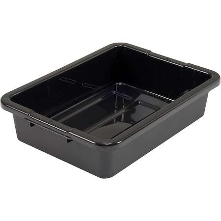 Global Industrial NSF Plastic Bus Tub, 20L x 15W x 5H, Black 493681BK